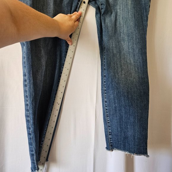 Kut From the Kloth Amy Ankle Straight Leg Raw Hem Size 20W - Picture 8 of 12